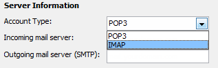 Setting up an account manually makes sure you&rsquo;ll configure it as a POP3 instead of an IMAP account.